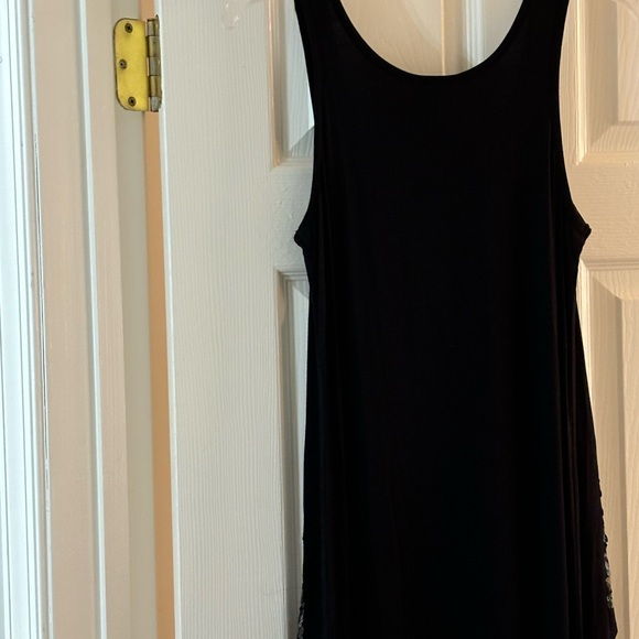 Nicole by Nicole Miller black sequined tunic top - Picture 2 of 7